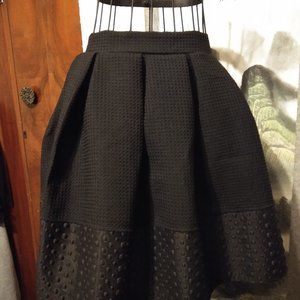 Plata Midi Black Skirt